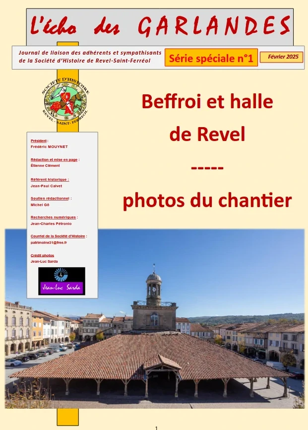 l'écho des Garlandes, revue de la SHRSF, Société d'Histoire de Revel Saint Ferréo